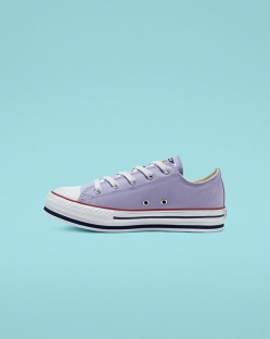 Converse Everyday Chuck Taylor All Star Lány Rövidszárú Szürke/Lila/Sötétkék | MTHELRQ-HU